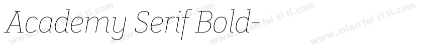 Academy Serif Bold字体转换